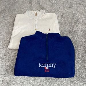 2 FOR 1 crewneck, quarter zips!